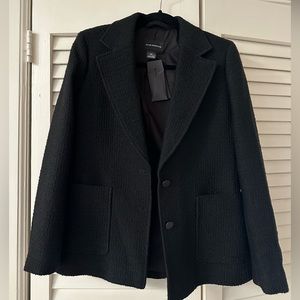 NWT Club Monaco black tweed blazer - size S (petite fit)